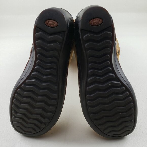 Ugg Skylair Knit Wedge Tall Boot Womens 9 Brown Leather Lace Up Side Zip Lined - Picture 16 of 16